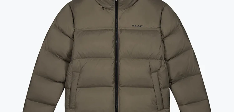 OLAF – Olaf - Wmn Puffer Jacket Taupe - Jassen - Dames – Bruin – Jassen