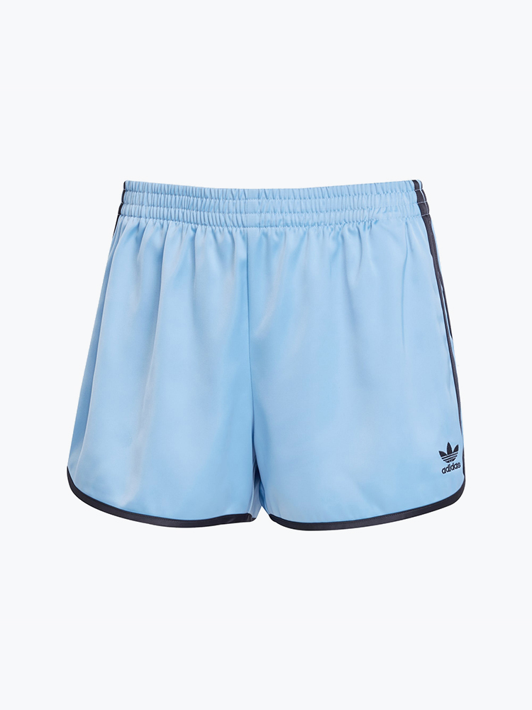 Adidas – Adidas - 3S Sprinter Ashblu/Black Blue - Shorts - Dames – Blauw – Shorts