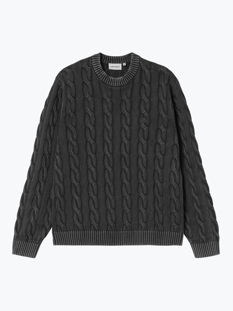 Carhartt WIP – Carhartt WIP - Carter Sweater Zwart - Truien - Heren – Zwart – Truien