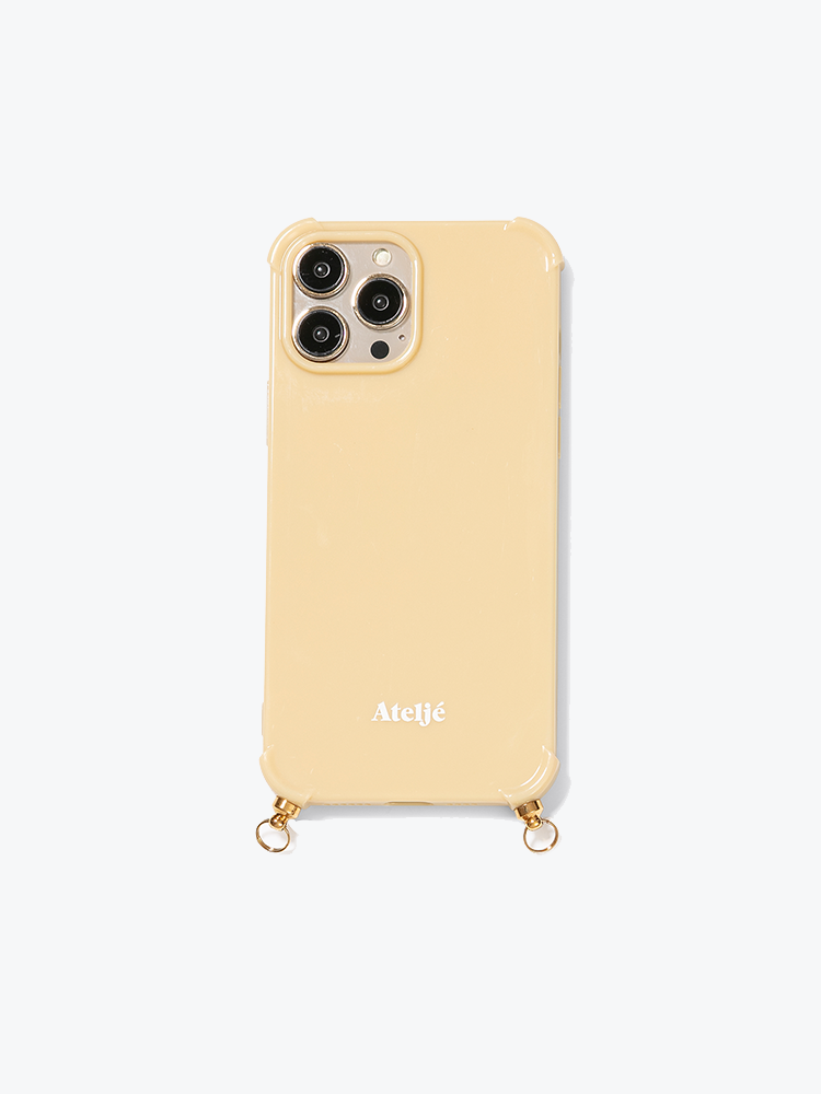 Atelje – Atelje - iPhone 16 Case Faded Yellow - Phone Accessoires - Dames – Geel – Phone