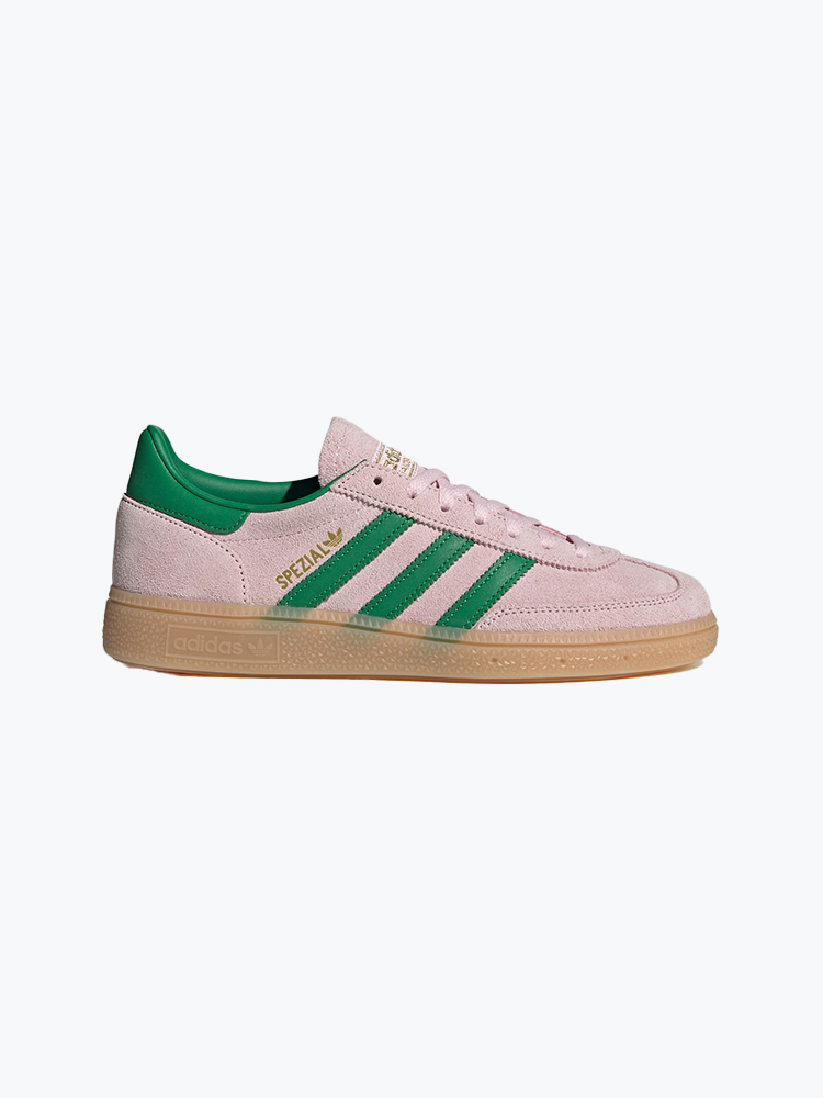 Adidas – Adidas - Handball Spezial W  Clpink/Green/Goldmt Pink - Schoenen - Unisex – Roze – Schoenen