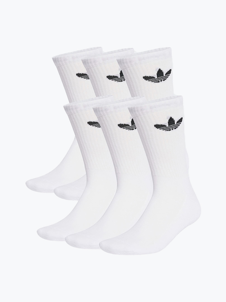 Adidas – Adidas - Tr Crew S 6P White White - Accessoires > Sokken - Unisex – Wit – Sokken