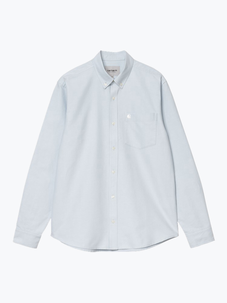 Carhartt WIP – Carhartt WIP - L/S C-Logo Shirt Blauw - Overhemden - Heren – Blauw – Overhemden