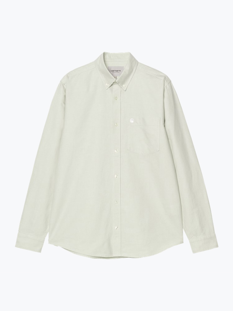 Carhartt WIP – Carhartt WIP - L/S C-Logo Shirt Groen - Overhemden - Heren – Groen – Overhemden