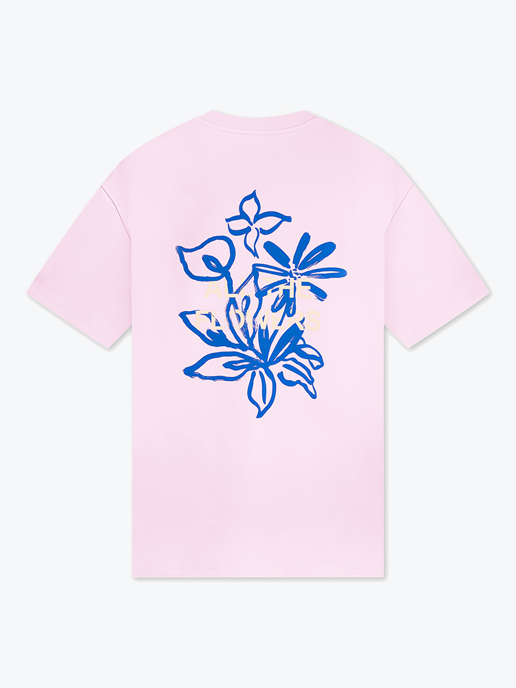 Law Of The Sea – Law Of The Sea - Flower Winsomee Orchid - T-Shirts - Heren – Roze – T-shirts