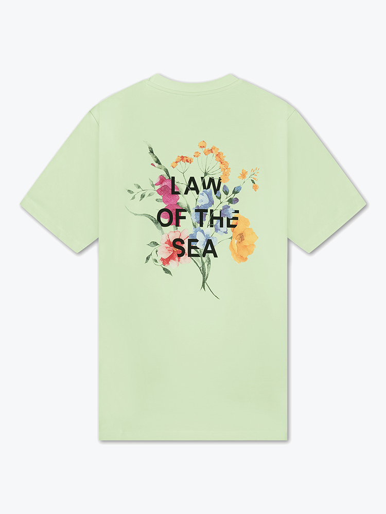 Law Of The Sea – Law Of The Sea - Botanicals Tender Greens - T-Shirts - Heren – Groen – T-shirts