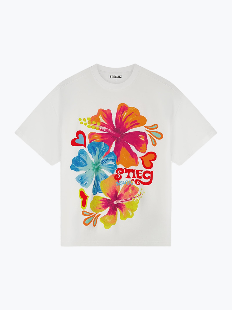 Stieglitz – Stieglitz - Loulou Oversized T-shirt White - T-shirts - Dames – Wit – T-shirts
