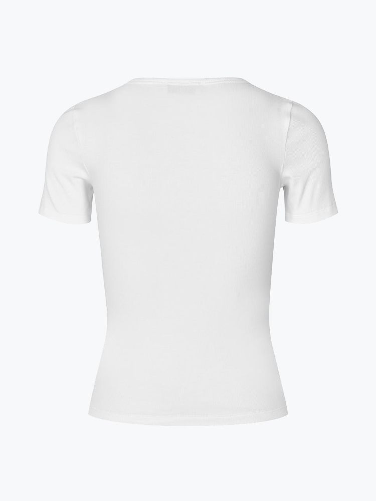Modström – Modstrom - Igormd short t-shirt Off White - T-shirts - Dames – Wit – T-shirts
