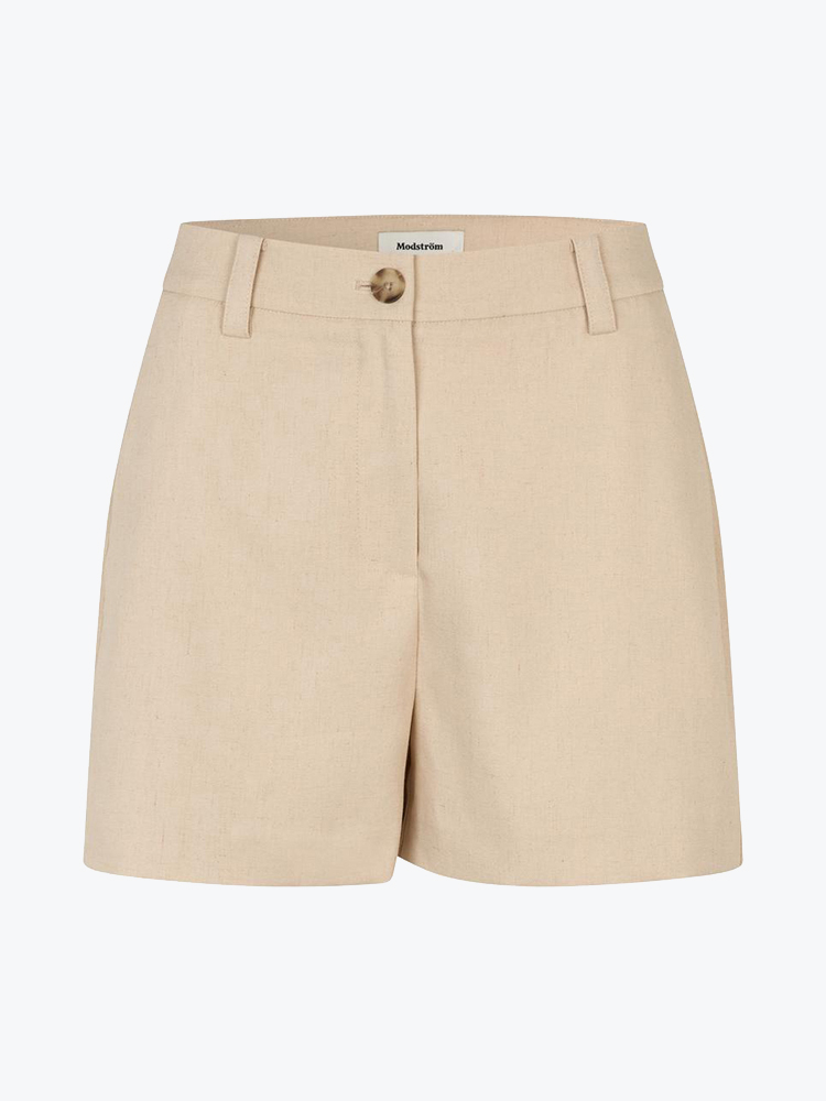 Modström – Modstrom - Normamd shorts Summer Sand - Shorts - Dames – Beige – Shorts