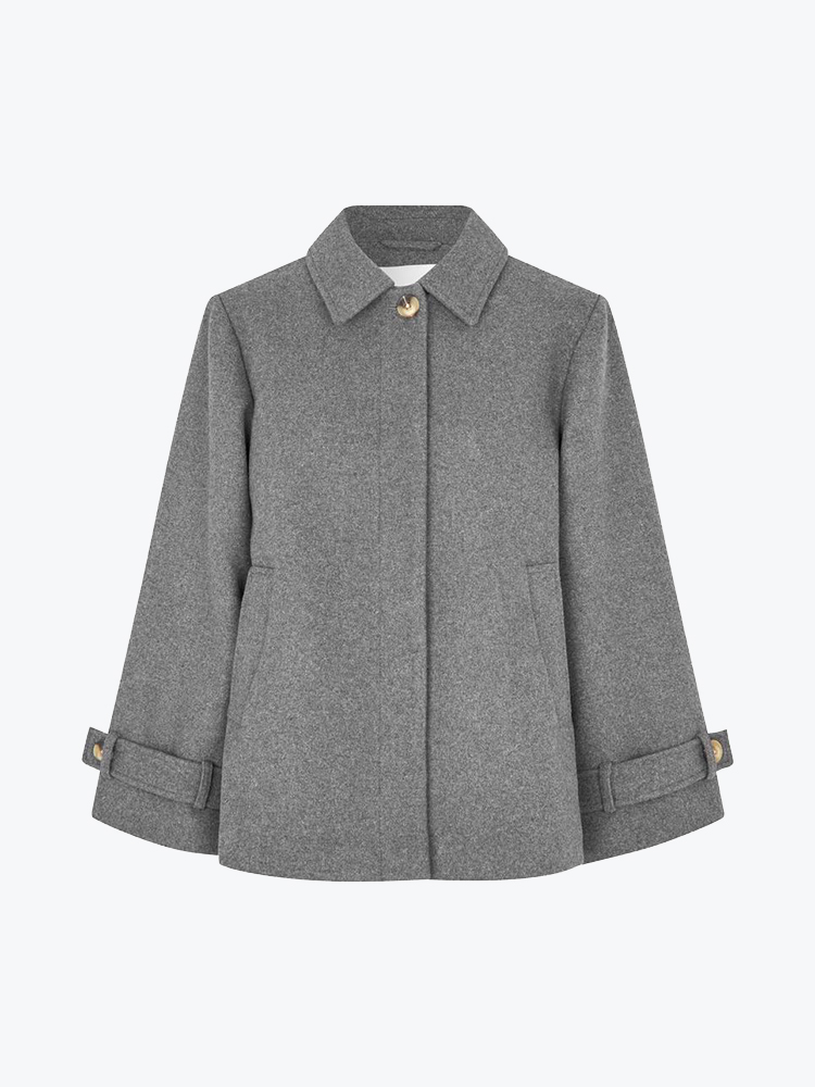 Modström – Modstrom - Ofiamd jacket Dark Grey Melange - Jassen - Dames – Grijs – Jassen