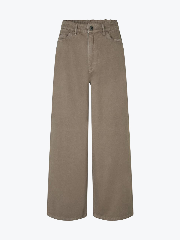 Modström – Modstrom - Princessmd pants Chocolate Chip - Broeken - Dames – Bruin – Broeken