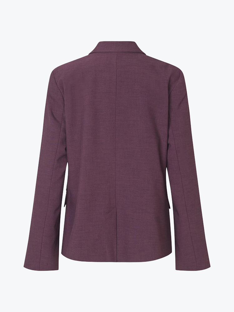 Modström – Modstrom - Ripleymd blazer Winter Bloom - Jassen - Dames – Paars – Jassen