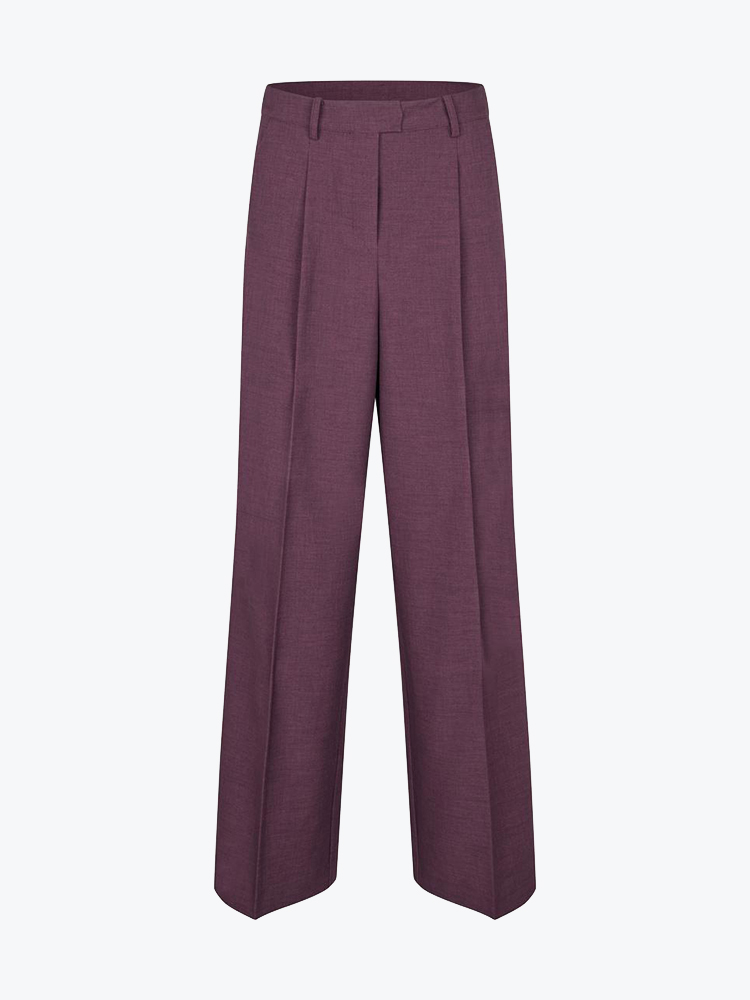 Modström – Modstrom - Ripleymd pants Winter Bloom - Broeken - Dames – Paars – Broeken