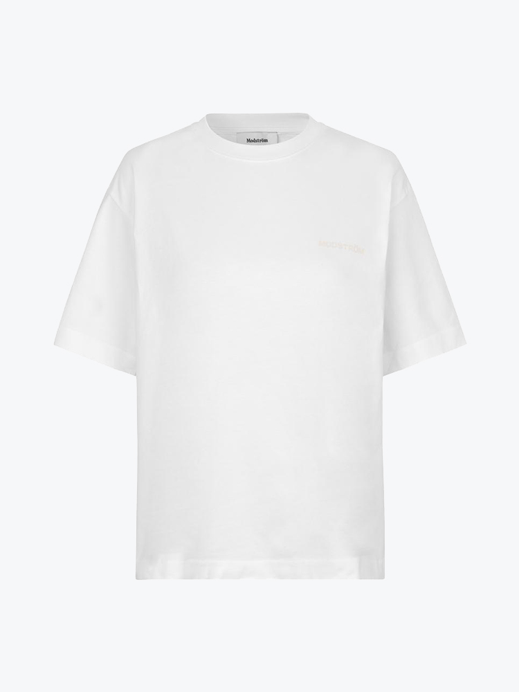 Modström – Modstrom - TakodaMD t-shirt White - T-Shirts - Dames – Wit – T-shirts