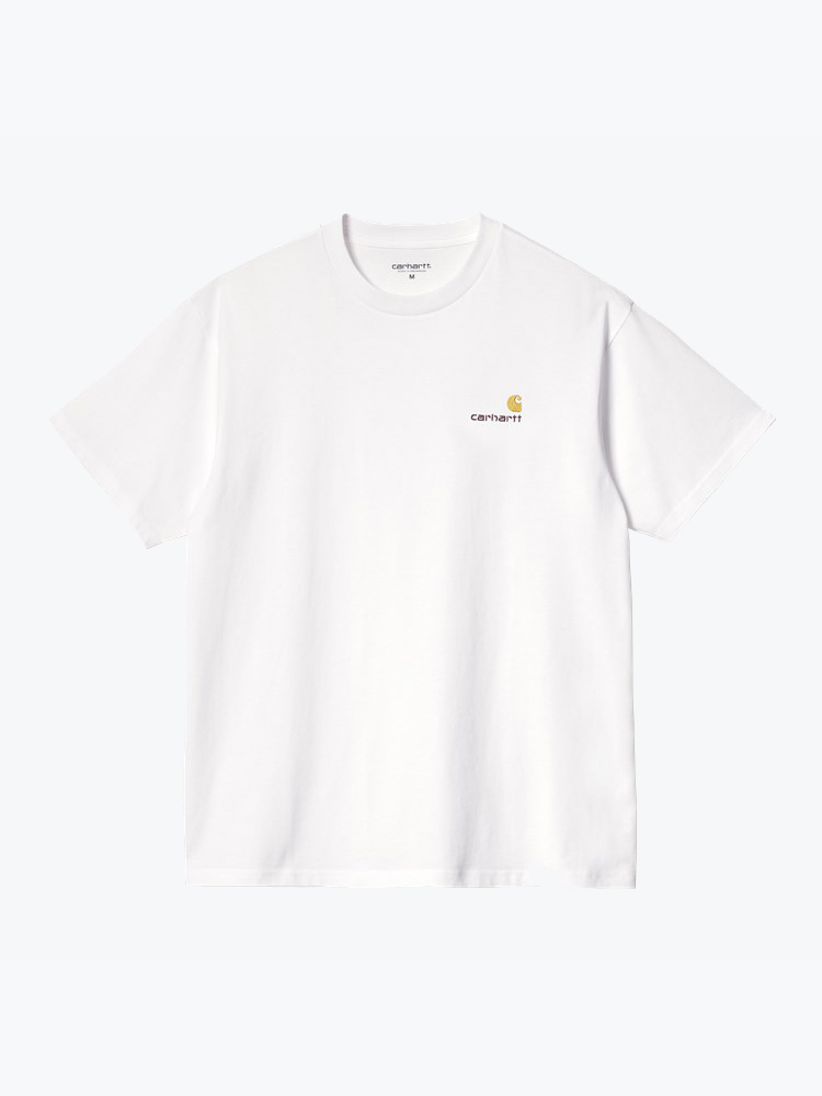 Carhartt WIP – Carhartt WIP - S/S American Script T-Shirt Wit - T-Shirts - Heren – Wit – T-shirts