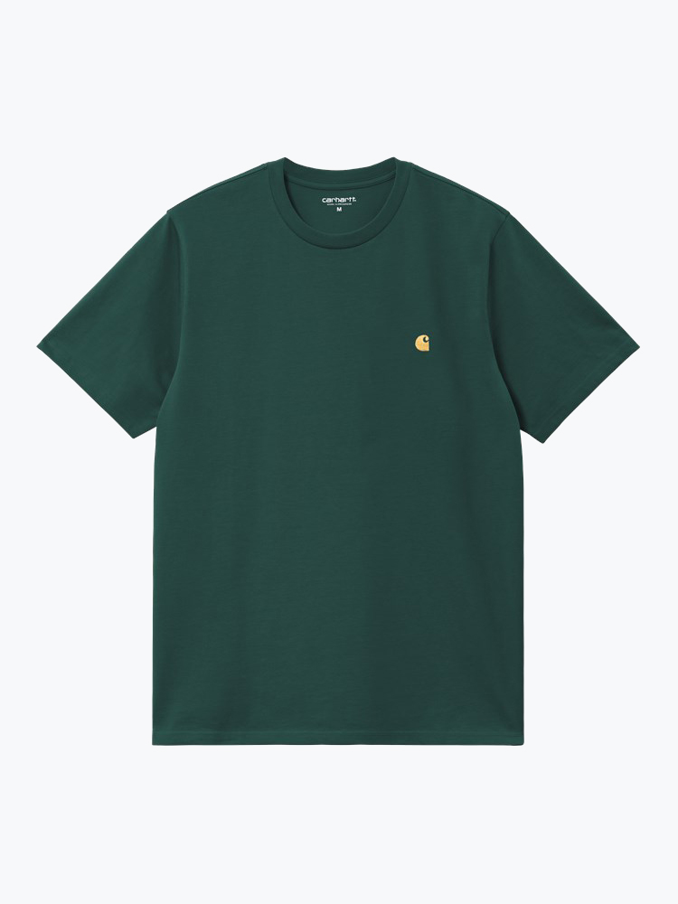Carhartt WIP – Carhartt WIP - S/S Chase T-Shirt Groen - T-Shirts - Heren – Groen – T-shirts