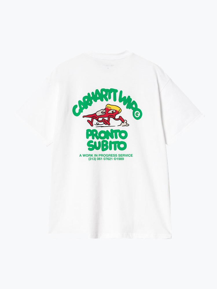 Carhartt WIP – Carhartt WIP - S/S Pronto T-Shirt Wit - T-Shirts - Heren – Wit – T-shirts