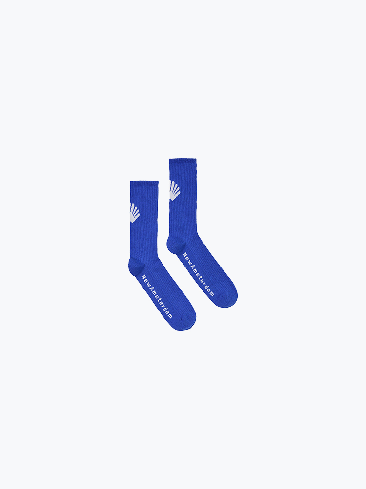 New Amsterdam Surf Association – New Amsterdam Surf Association - Logo Socks Cobalt /White - Sokken - Heren – Blauw – Sokken