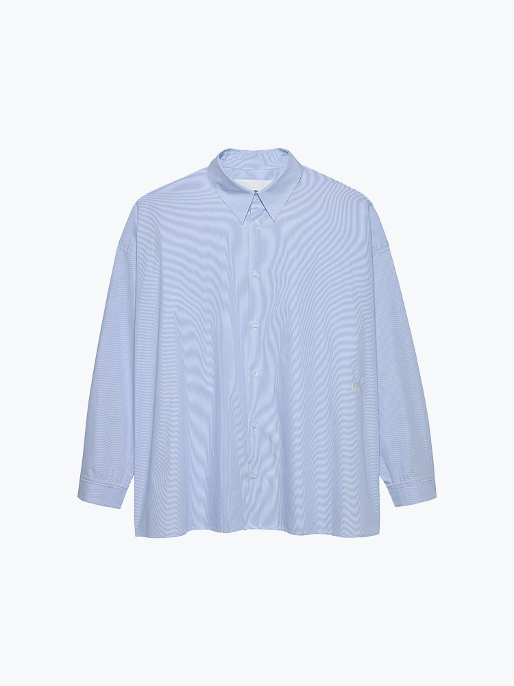 New Amsterdam Surf Association – New Amsterdam Surf Association - Raw Edge Fluid Shirt Blue / White - Overhemden - Heren – Multi – Overhemden