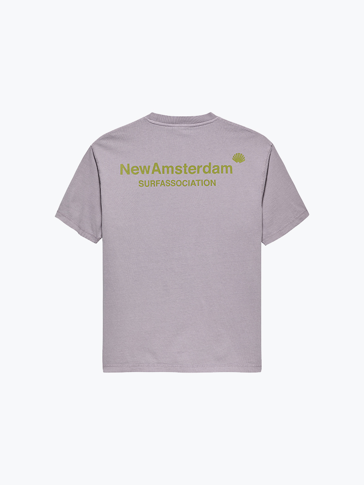 New Amsterdam Surf Association – New Amsterdam Surf Association - Logo Tee Sea Fog/Moss - T-Shirts - Heren – Groen – T-Shirts