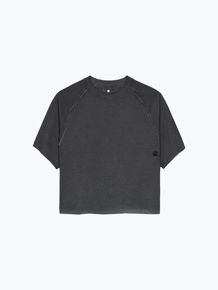 New Amsterdam Surf Association – New Amsterdam Surf Association - Raw Edge Tee Black - T-Shirts - Heren – Zwart – T-Shirts