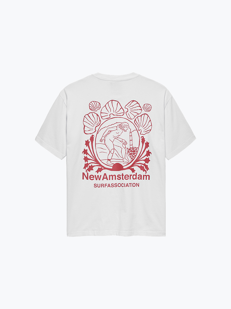 New Amsterdam Surf Association – New Amsterdam Surf Association - Lost Surfer Tee White - T-Shirts - Heren – Wit – T-Shirts