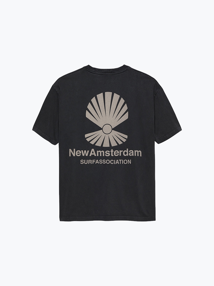 New Amsterdam Surf Association – New Amsterdam Surf Association - Oyster Tee Black - T-Shirts - Heren – Zwart – T-Shirts