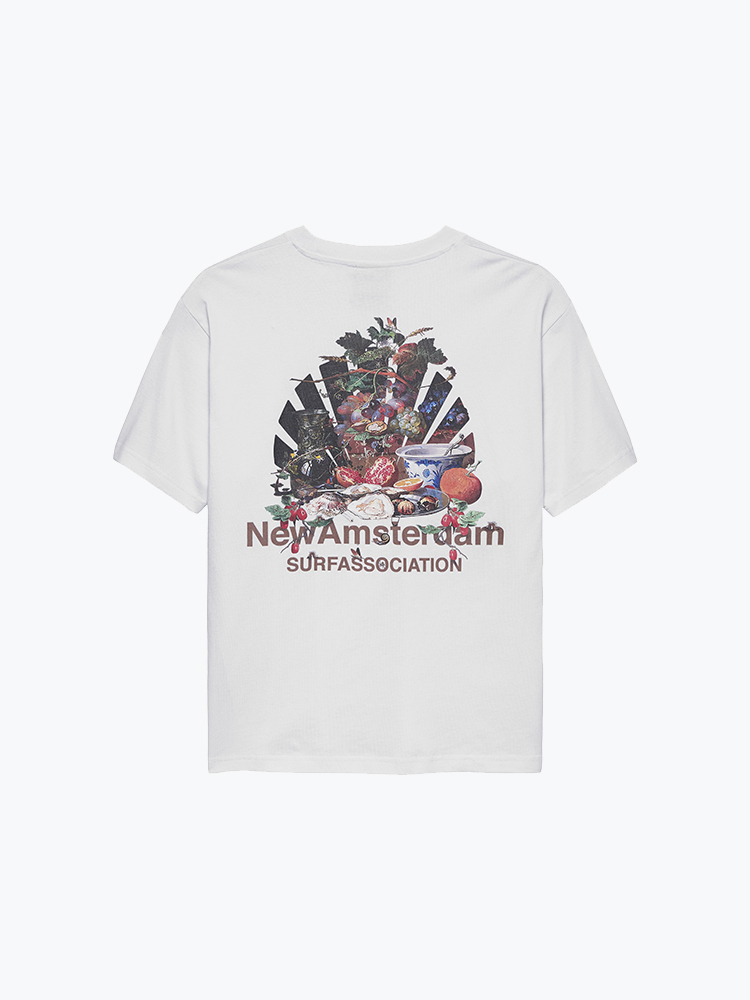 New Amsterdam Surf Association – New Amsterdam Surf Association - Buffet Tee White - T-Shirts - Heren – Wit – T-Shirts