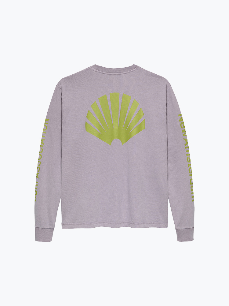 New Amsterdam Surf Association – New Amsterdam Surf Association - Logo Longsleeve Sea Fog/Moss - T-Shirts - Heren – Groen – T-Shirts