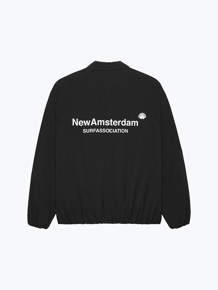 New Amsterdam Surf Association – New Amsterdam Surf Association - Inflatable Shirt Black - Overhemden - Heren – Zwart – Overhemden