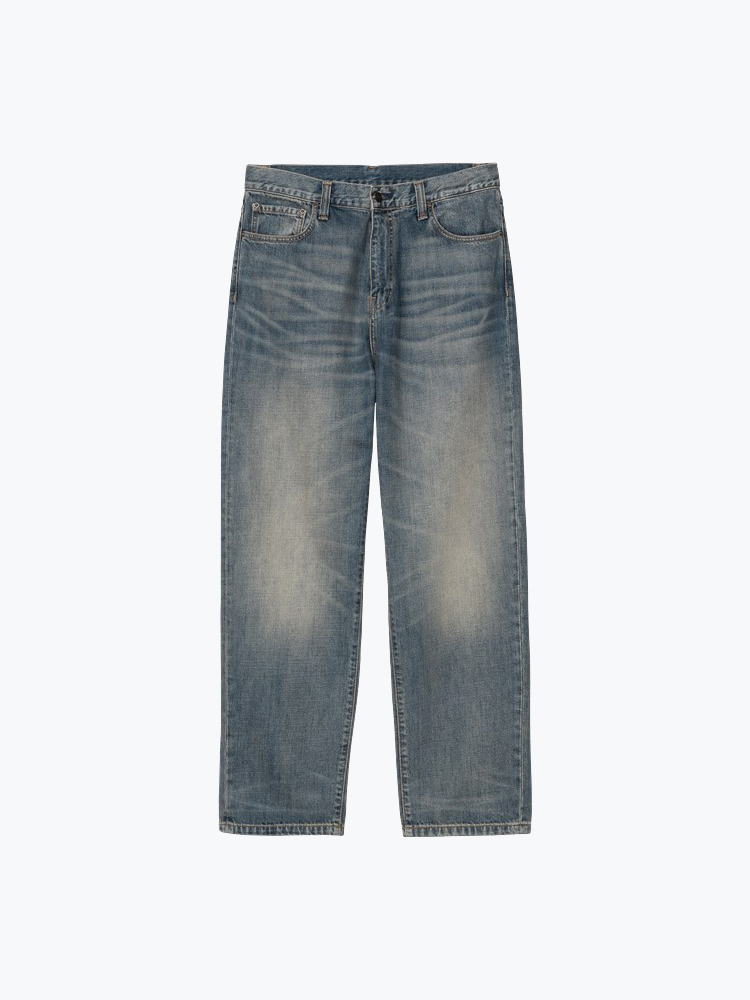 Carhartt WIP – Carhartt WIP - Aaron Pant Blauw - Broeken - Heren – Blauw – Broeken