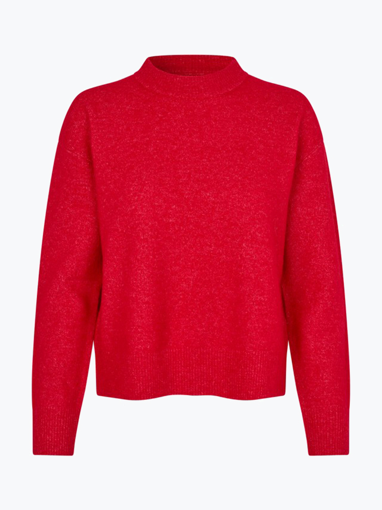 Samsoe Samsoe – Samsoe Samsoe - Anour O-N 7355 Haute Red - Truien - Dames – Rood – Truien