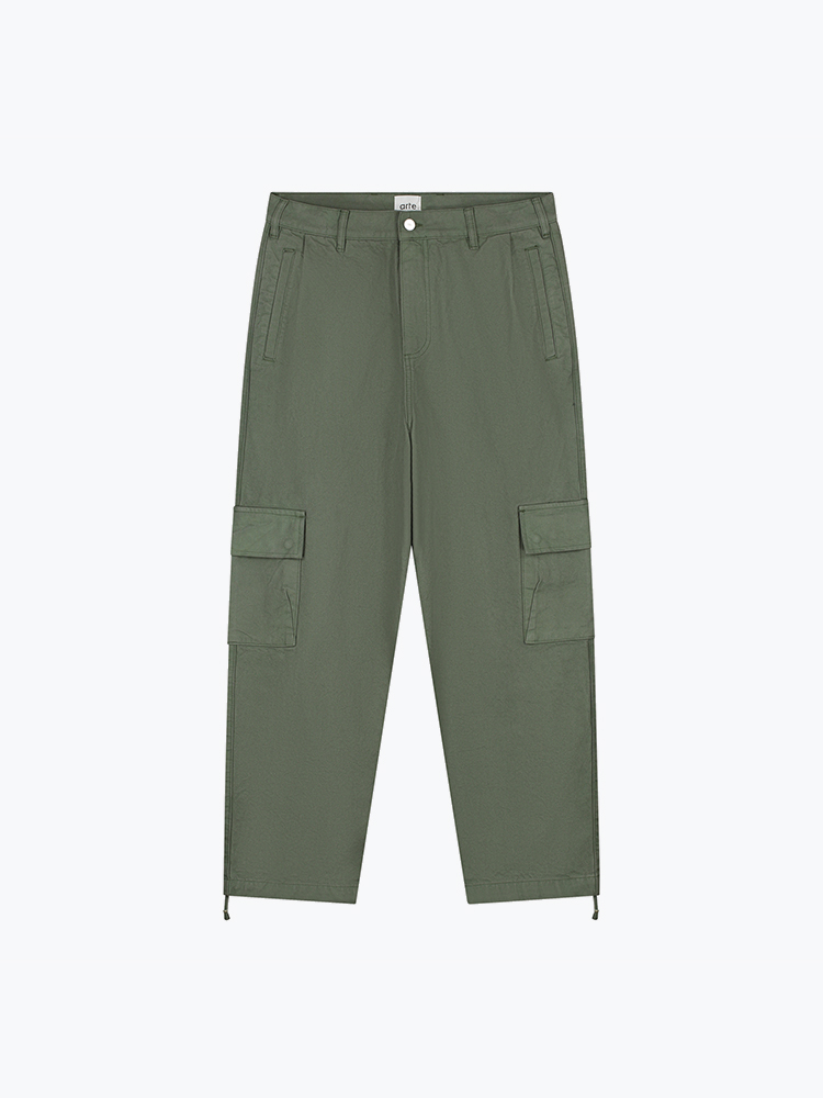 Arte Antwerp – Arte Antwerp - Low Cargo Pants Green - Broeken - Heren – Groen – Broeken