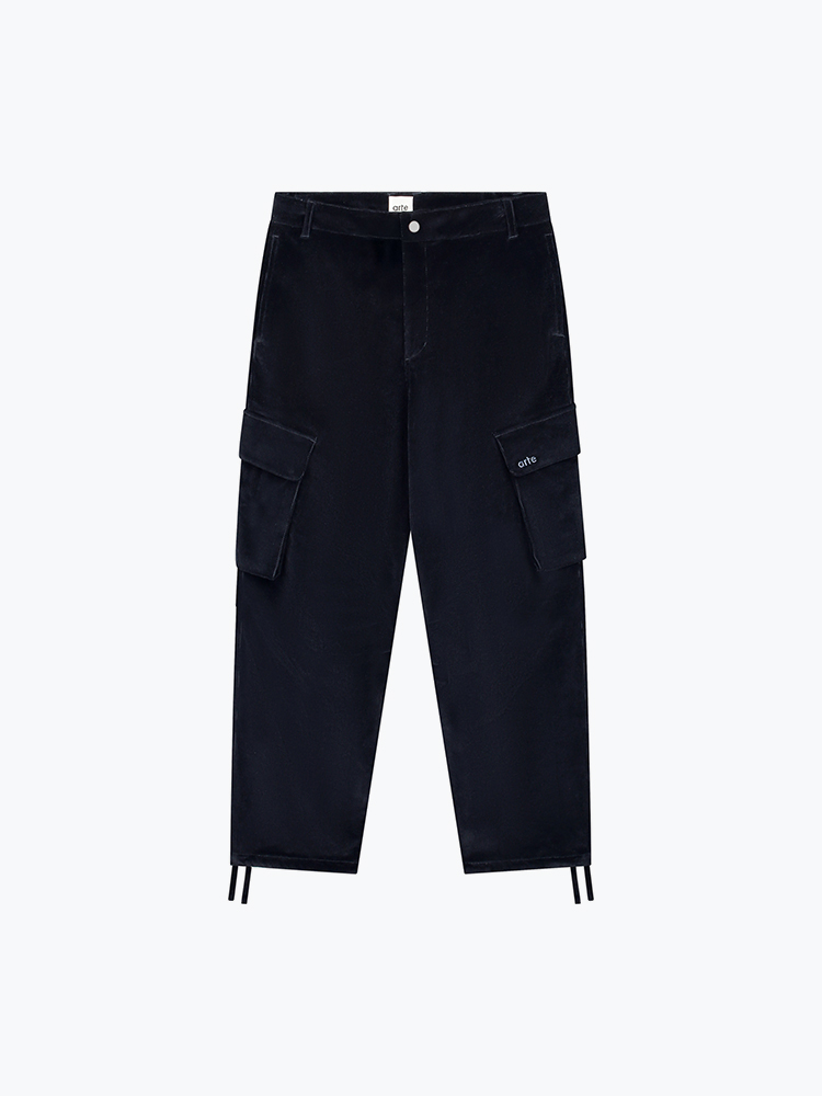 Arte Antwerp – Arte Antwerp - Corduroy Cargo Pants Navy - Broeken - Heren – Blauw – Broeken