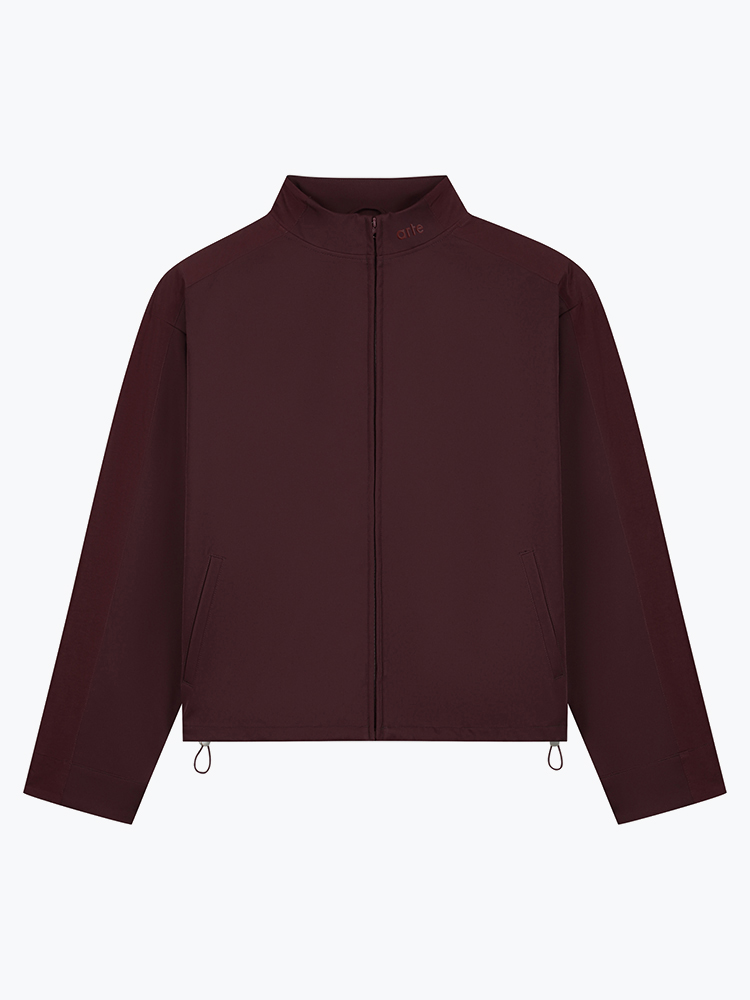Arte Antwerp – Arte Antwerp - Nylon Track Jacket Bordeaux - Jassen - Heren – Rood – Jassen