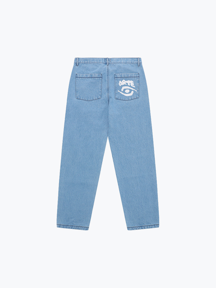 Arte Antwerp – Arte Antwerp - Back Pocket Graphic Pants Bleach - Broeken - Heren – Wit – Broeken