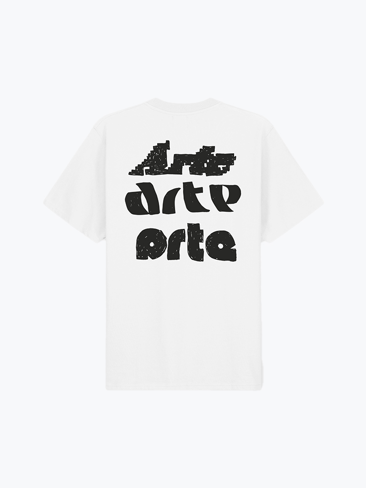 Arte Antwerp – Arte Antwerp - Multi Arte Print White - T-Shirts - Heren – Wit – T-Shirts