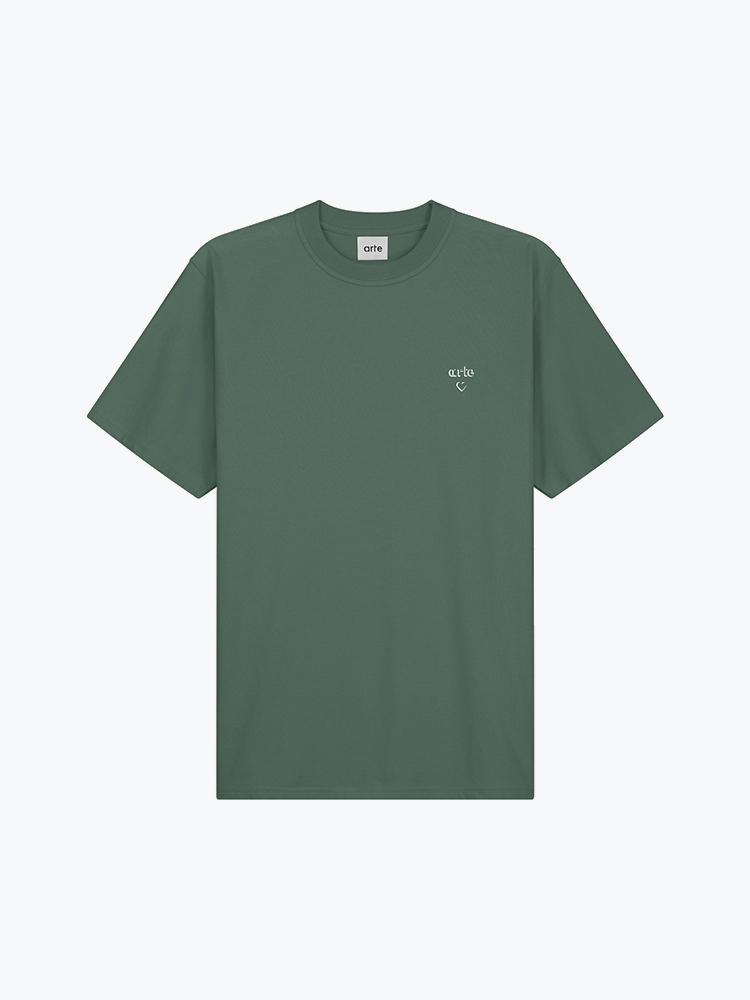 Arte Antwerp – Arte Antwerp - Arte Heart T-Shirt Green - T-Shirts - Heren – Groen – T-Shirts