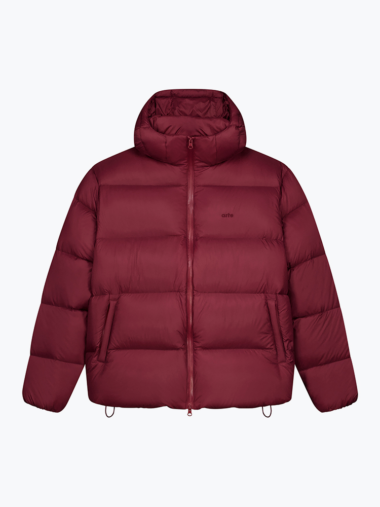 Arte Antwerp – Arte Antwerp - Arte Puffer Jacket Bordeaux - Winterjassen - Heren – Rood – Winterjassen
