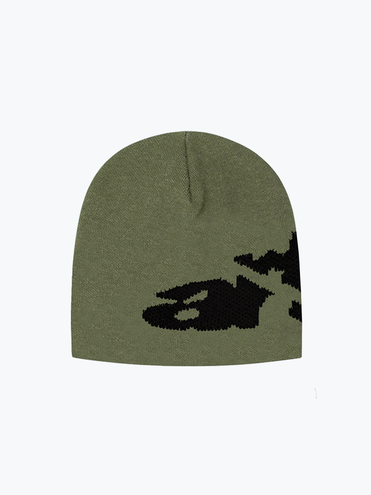 Arte Antwerp – Arte Antwerp - Ripped Arte Side Beanie Green - Mutsen - Heren – Groen – Mutsen