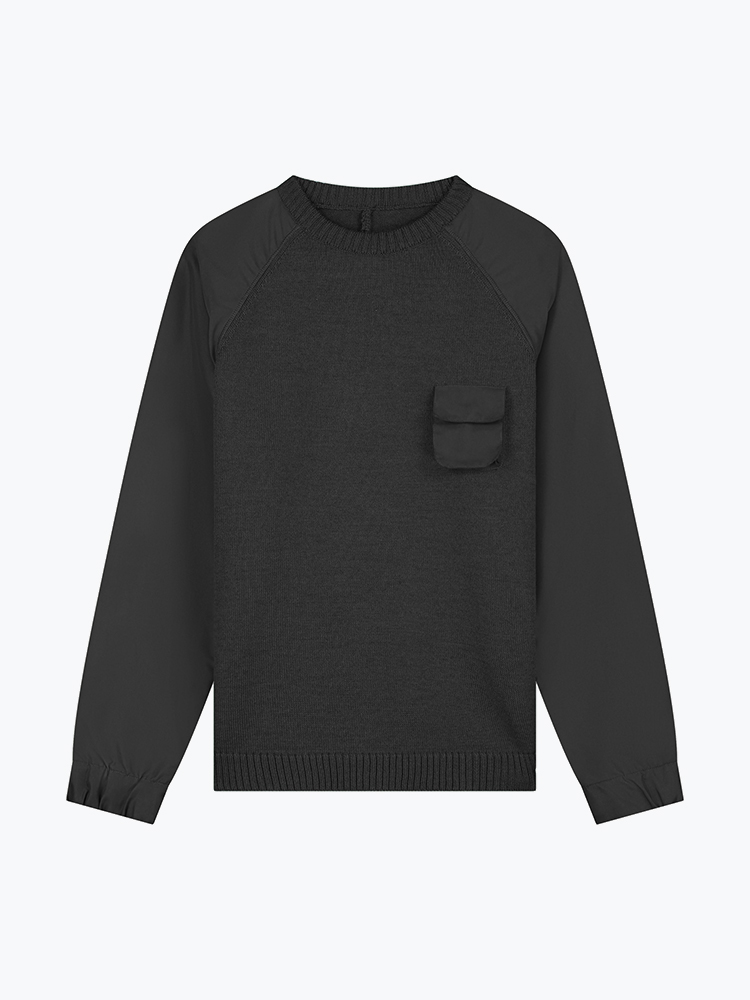 Arte Antwerp – Arte Antwerp - Pocket Crewneck Black - Truien - Heren – Zwart – Truien