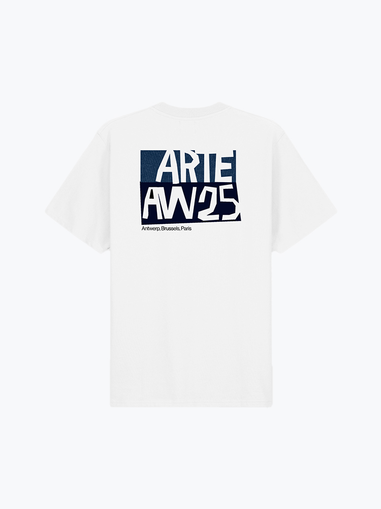 Arte Antwerp – Arte Antwerp - Cut Out Print T-Shirt White - T-Shirts - Heren – Wit – T-Shirts