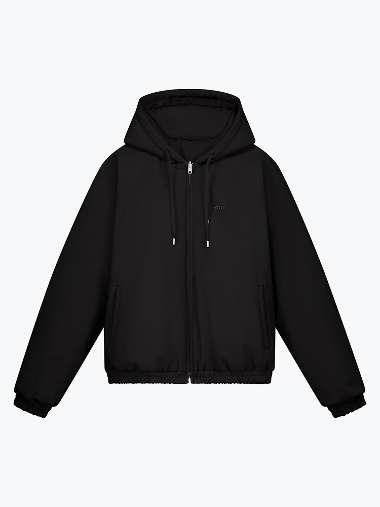 Arte Antwerp – Arte Antwerp - Nylon Reversible Jacket Black - Winterjassen - Heren – Zwart – Winterjassen