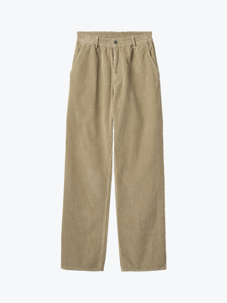 Foret – Foret - Clay Corduroy Pants Khaki - Broeken - Heren – Beige – Broeken