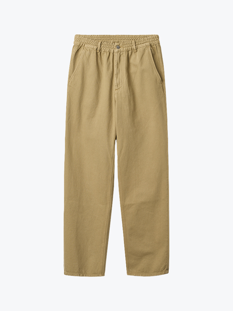 Foret – Foret - Clay Twill Pants Khaki - Broeken - Heren – Beige – Broeken