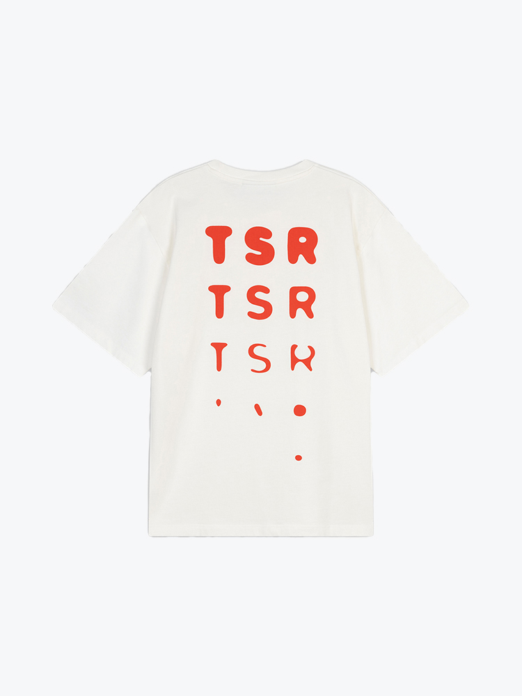 The Savage Report – The Savage Report - Tsr Optic Off White - T-shirts - Heren – Wit – T-Shirts