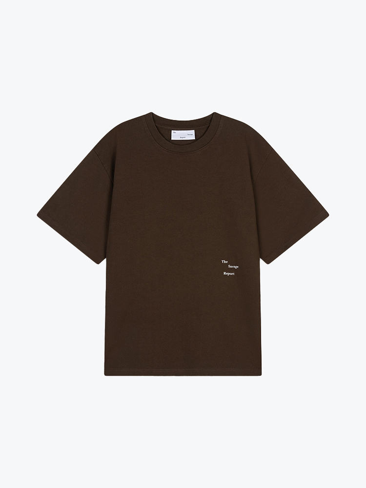 The Savage Report – The Savage Report - Tsr Logo Bar Charcoal - T-shirts - Heren – Grijs – T-Shirts