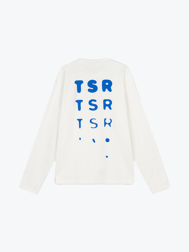 The Savage Report – The Savage Report - Tsr Optic Longsleeve Off White - T-shirts - Heren – Wit – T-Shirts