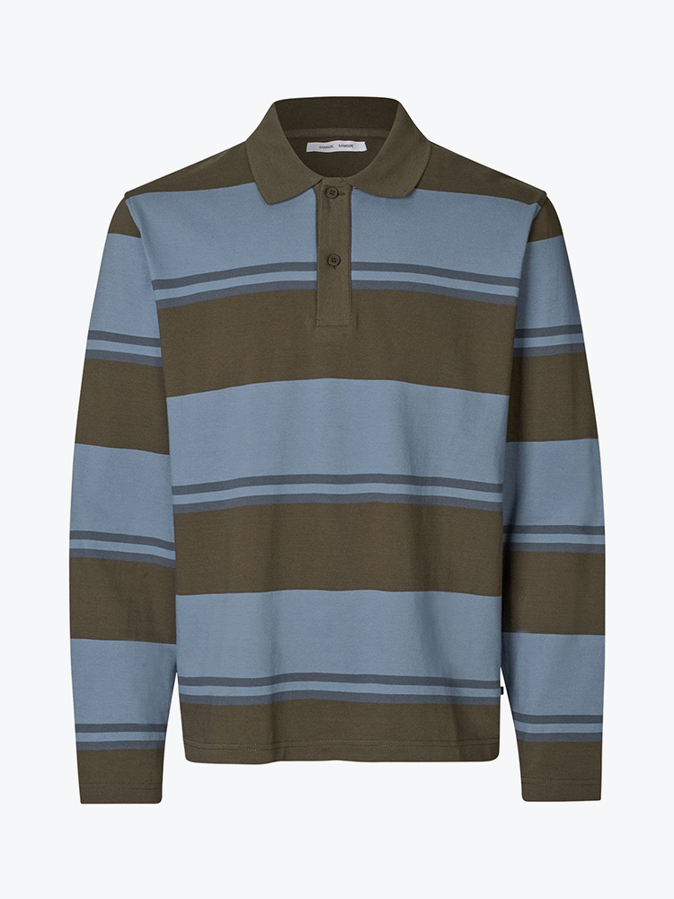 Samsoe Samsoe – Samsoe Samsoe - Sakevin Polo Ls 15512 Stellar St. - Truien - Heren – Multi – Truien