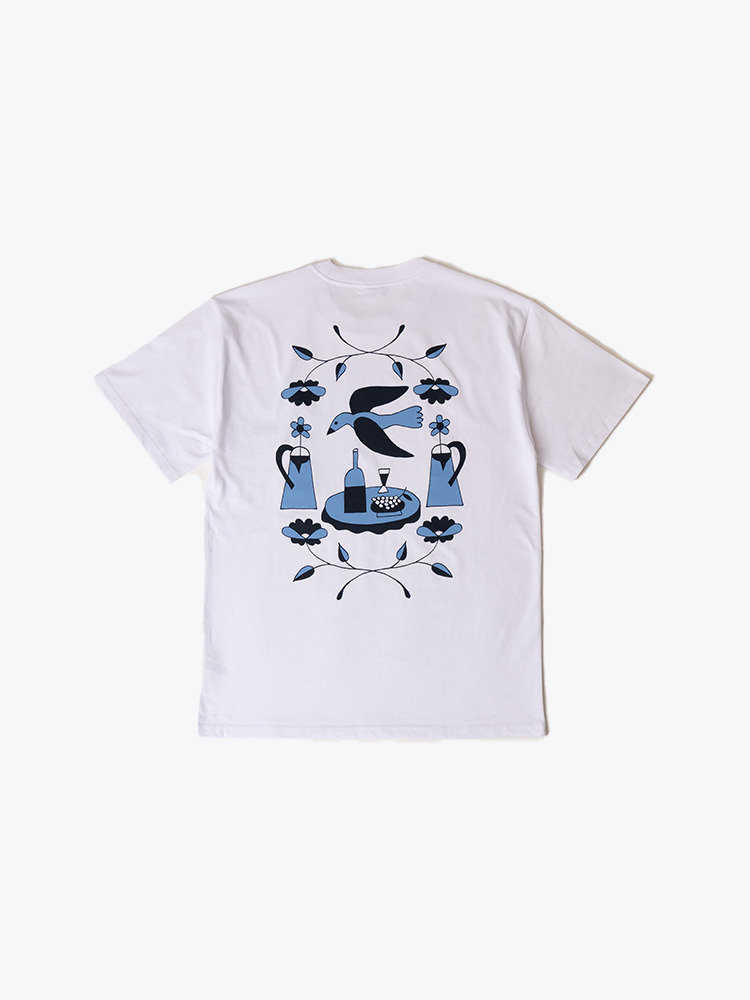 KLUP – KLUP - Lifestyle Tee Wit - T-Shirts - Heren – Wit – T-Shirts